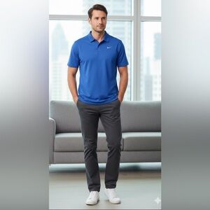 Men's Nike Blue Polo Shirt
